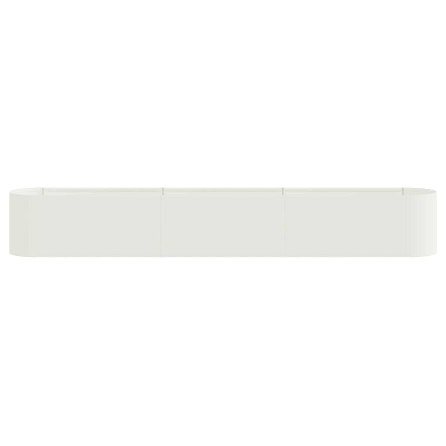 Verhoogd Tuinbed Wit 280 x 40 x 40 cm