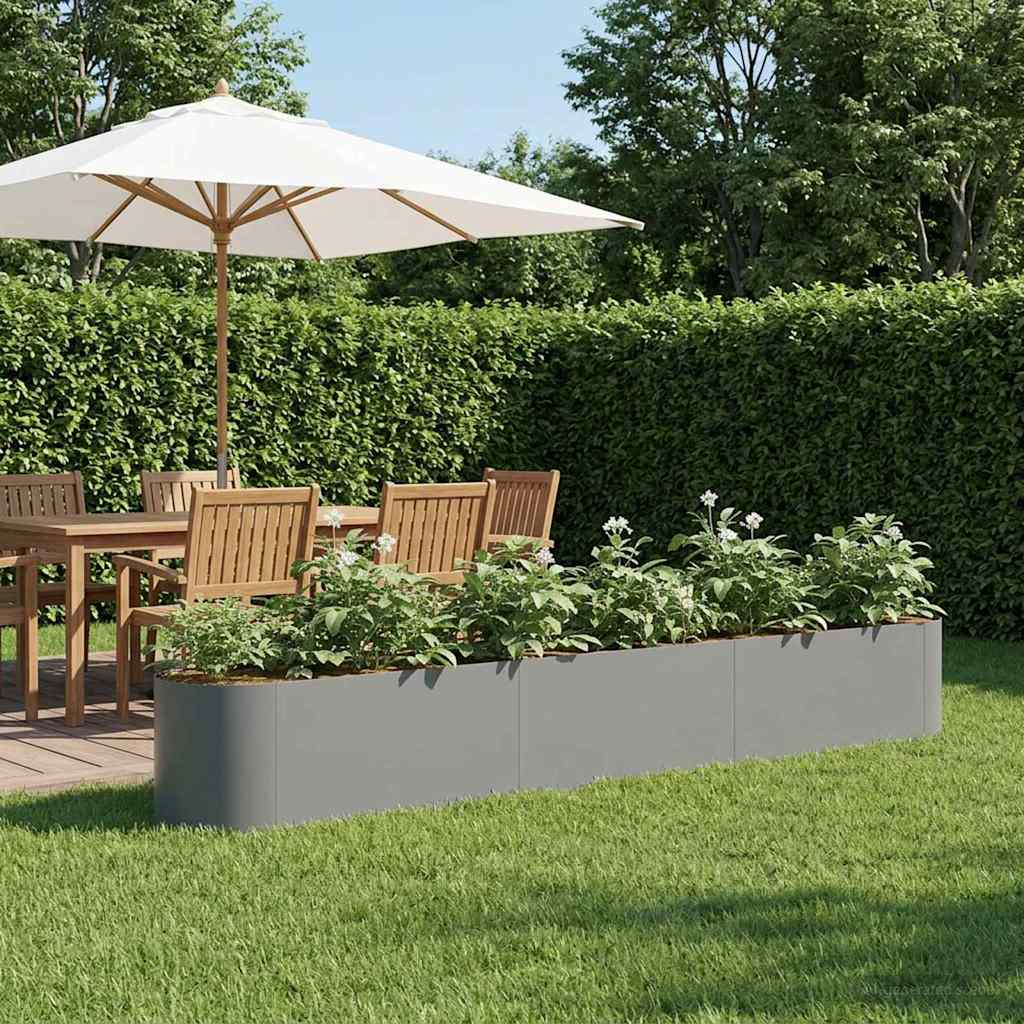 Verhoogd Tuinbed Antracietkleurig 280 x 40 x 40 cm