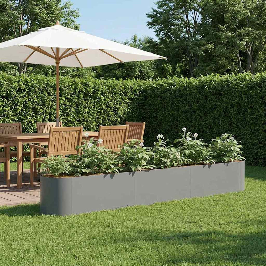 Verhoogd Tuinbed Antracietkleurig 280 x 40 x 40 cm