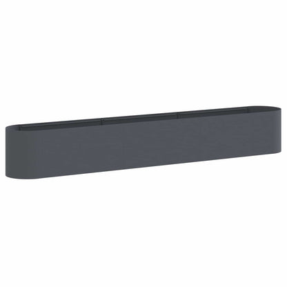 Verhoogd Tuinbed Antracietkleurig 280 x 40 x 40 cm