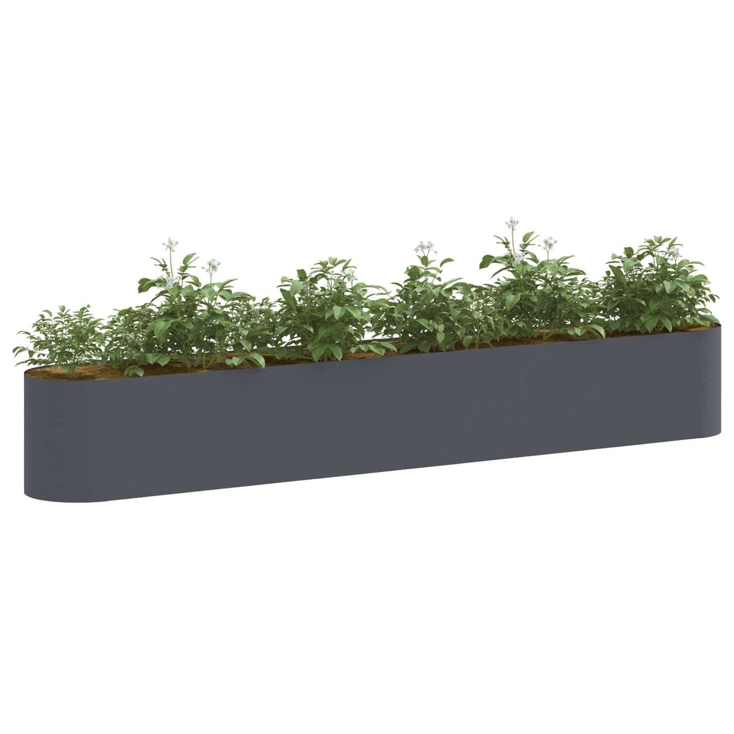 Verhoogd Tuinbed Antracietkleurig 280 x 40 x 40 cm
