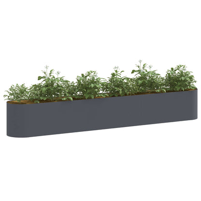 Verhoogd Tuinbed Antracietkleurig 280 x 40 x 40 cm