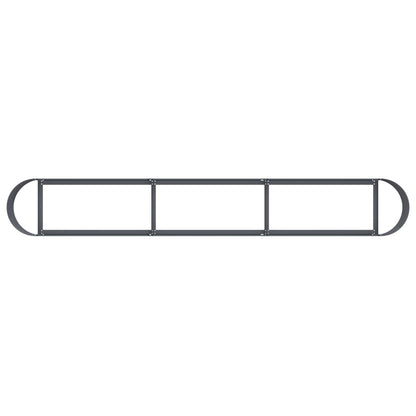 Verhoogd Tuinbed Antracietkleurig 280 x 40 x 40 cm