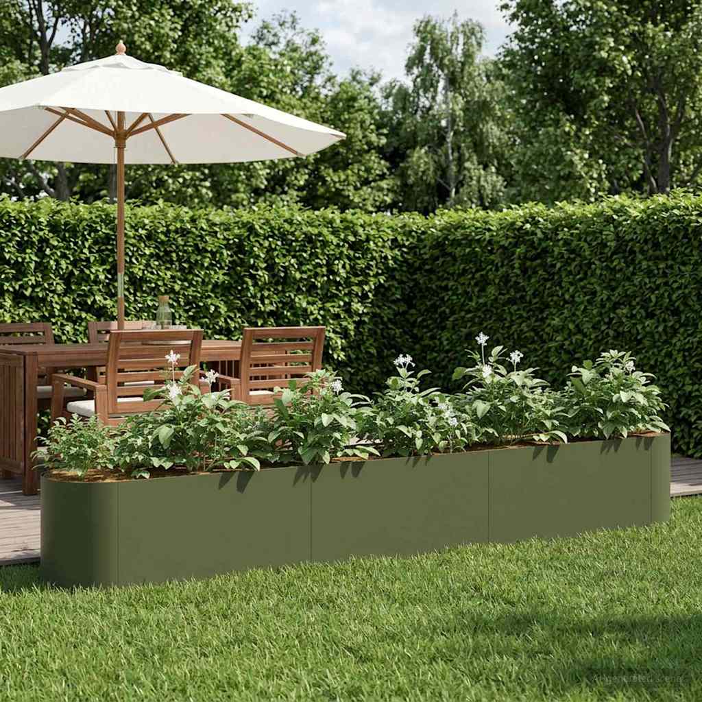 Verhoogd Tuinbed Olijfgroen 280 x 40 x 40 cm