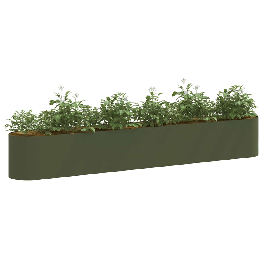 Verhoogd Tuinbed Olijfgroen 280 x 40 x 40 cm