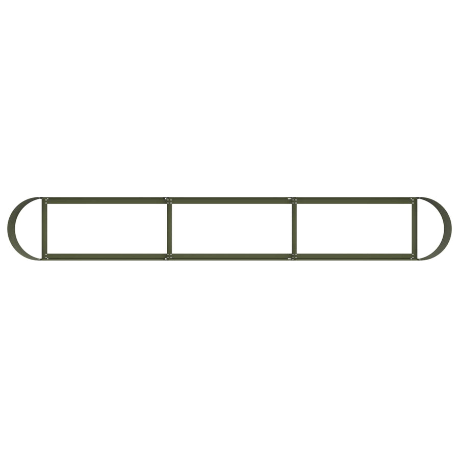 Verhoogd Tuinbed Olijfgroen 280 x 40 x 40 cm