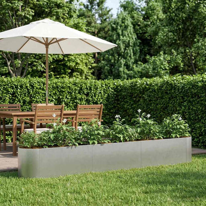Verhoogd Tuinbed Roestvrij staal 280 x 40 x 40 cm