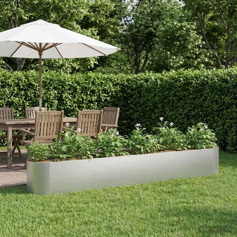 Verhoogd Tuinbed Gegalvaniseerd staal 280 x 40 x 40 cm