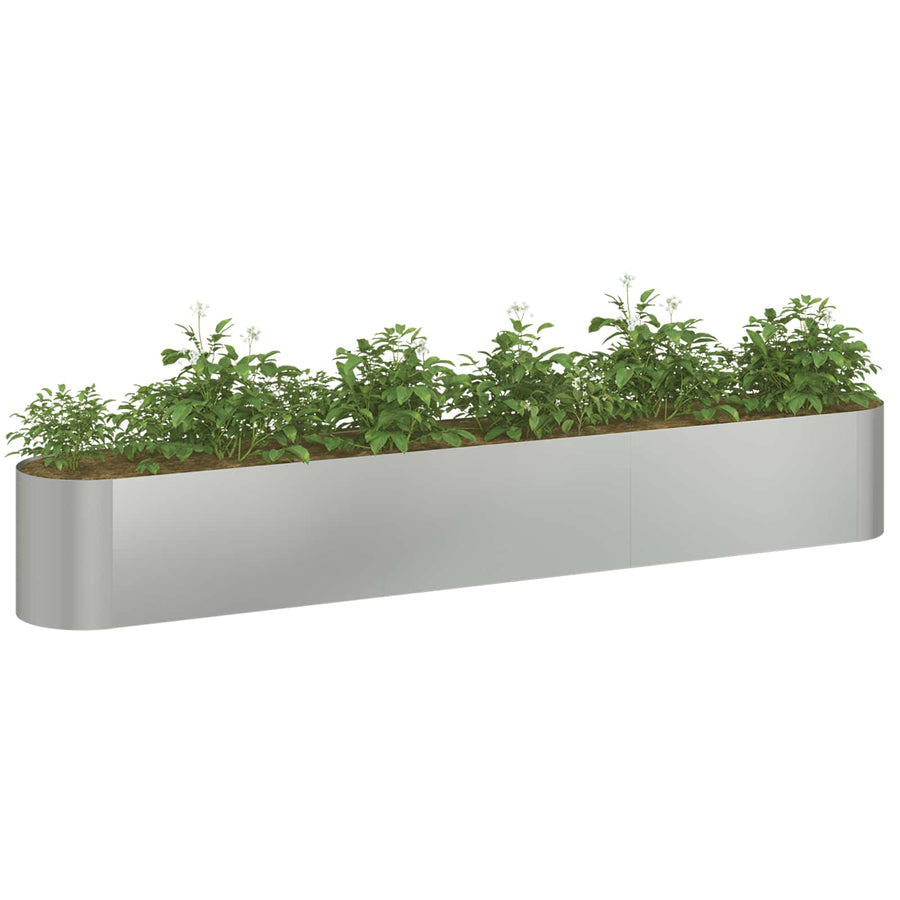 Verhoogd Tuinbed Gegalvaniseerd staal 280 x 40 x 40 cm