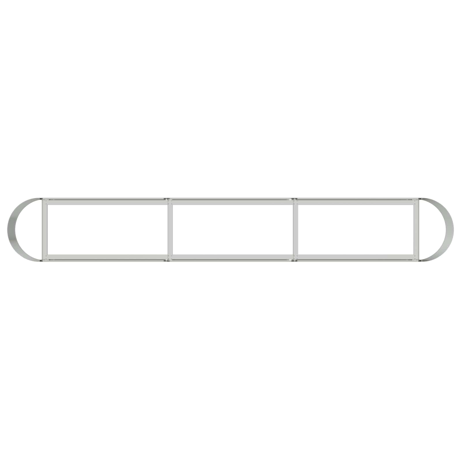 Verhoogd Tuinbed Gegalvaniseerd staal 280 x 40 x 40 cm