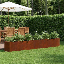 Verhoogd Tuinbed Cortenstaal 280 x 40 x 40 cm