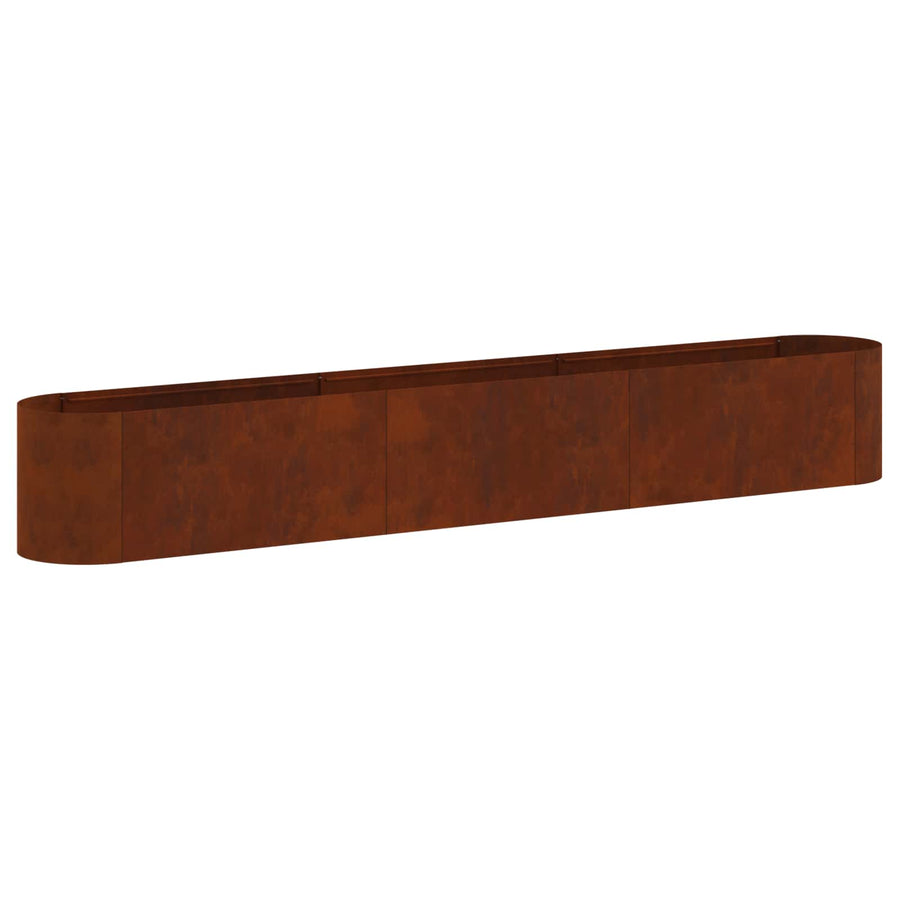 Verhoogd Tuinbed Cortenstaal 280 x 40 x 40 cm