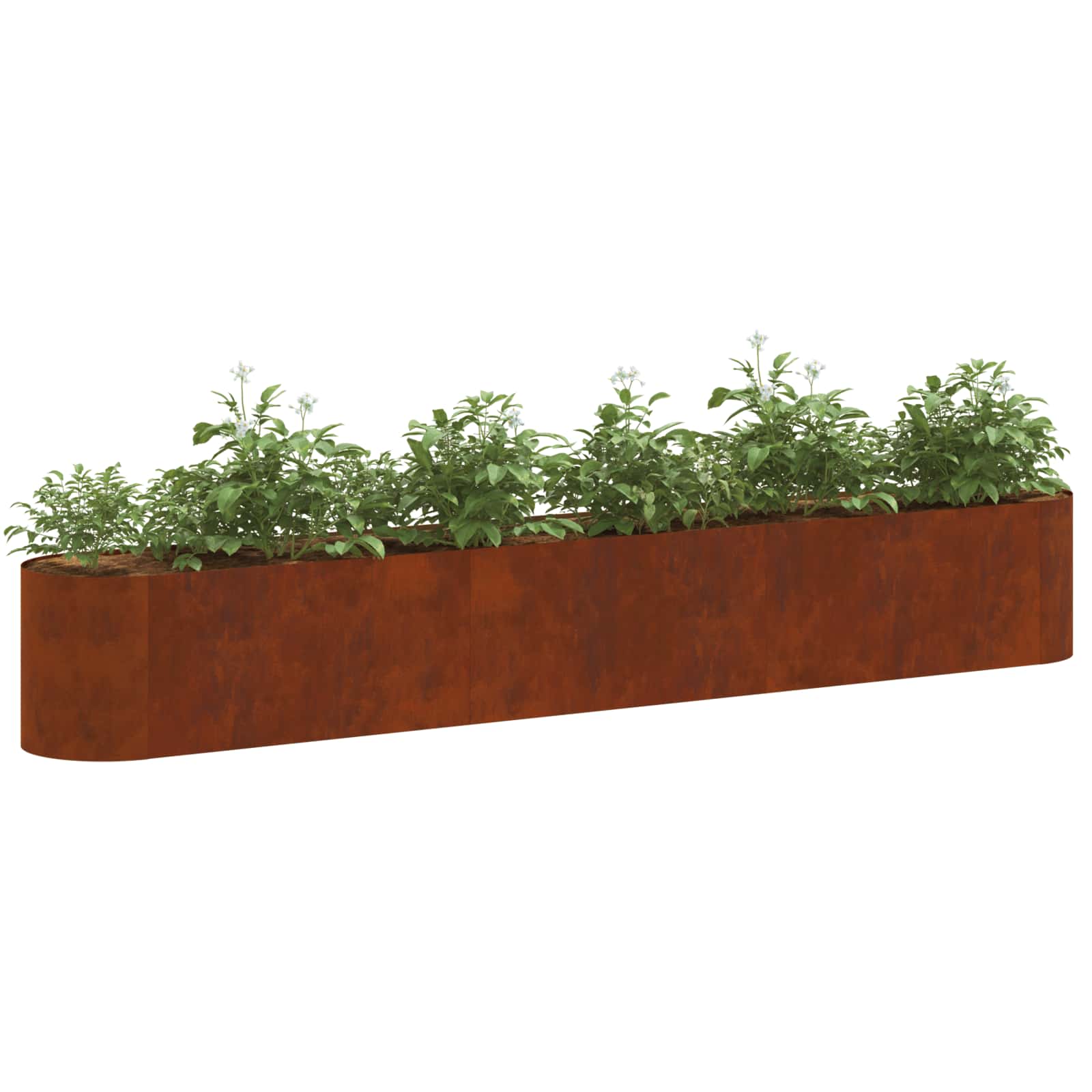 Verhoogd Tuinbed Cortenstaal 280 x 40 x 40 cm