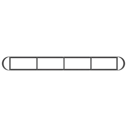 Verhoogd Tuinbed Zwart 360 x 40 x 40 cm
