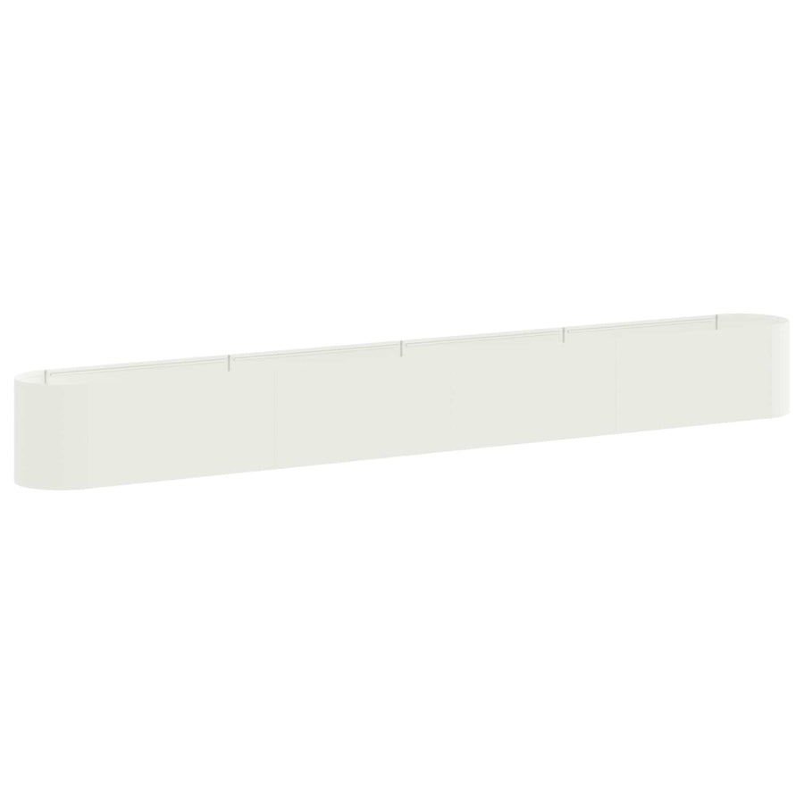 Verhoogd Tuinbed Wit 360 x 40 x 40 cm