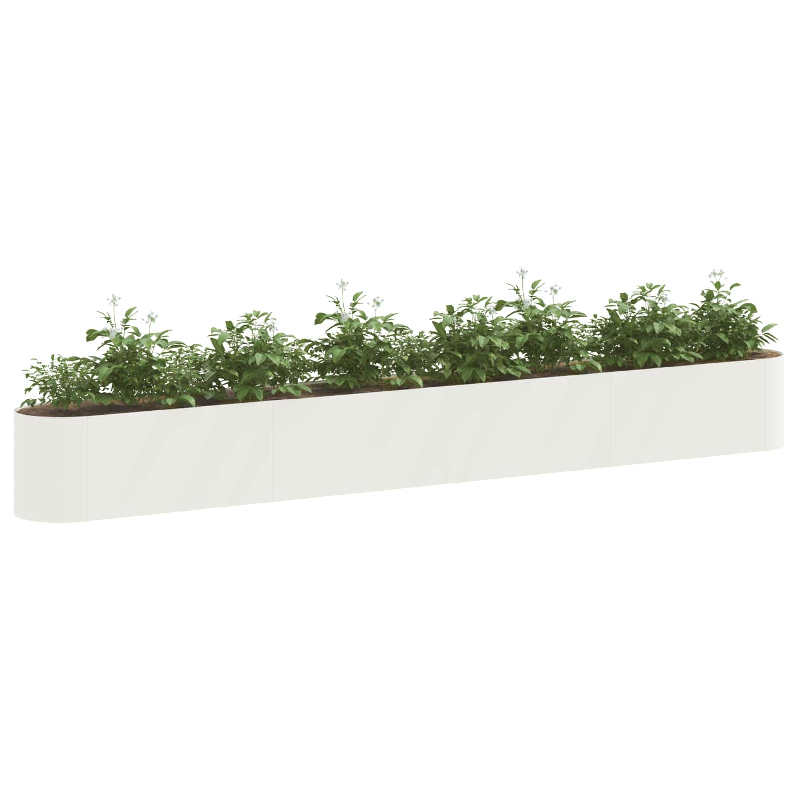 Verhoogd Tuinbed Wit 360 x 40 x 40 cm