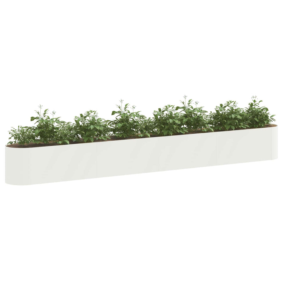 Verhoogd Tuinbed Wit 360 x 40 x 40 cm