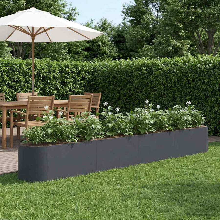 Verhoogd Tuinbed Antracietkleurig 360 x 40 x 40 cm