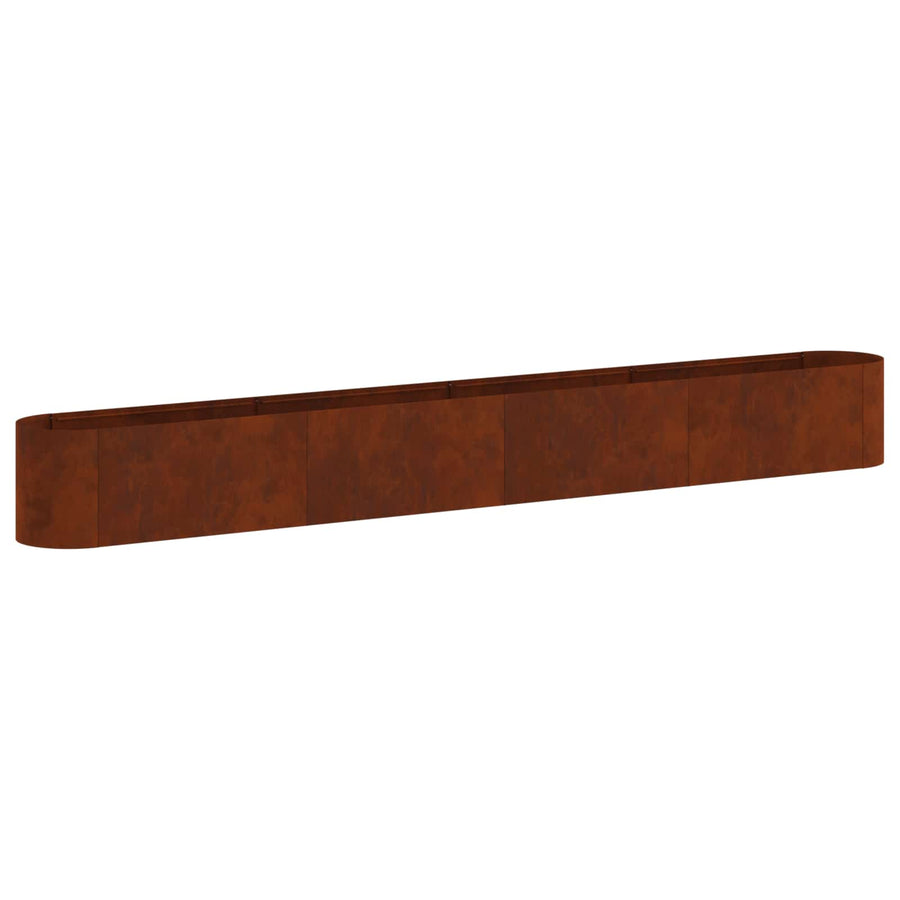 Verhoogd Tuinbed Cortenstaal 360 x 40 x 40 cm