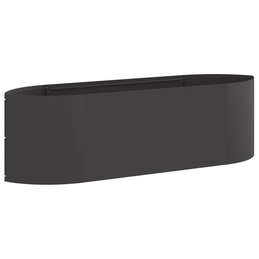 Verhoogd Tuinbed Zwart 140 x 40 x 40 cm Staal
