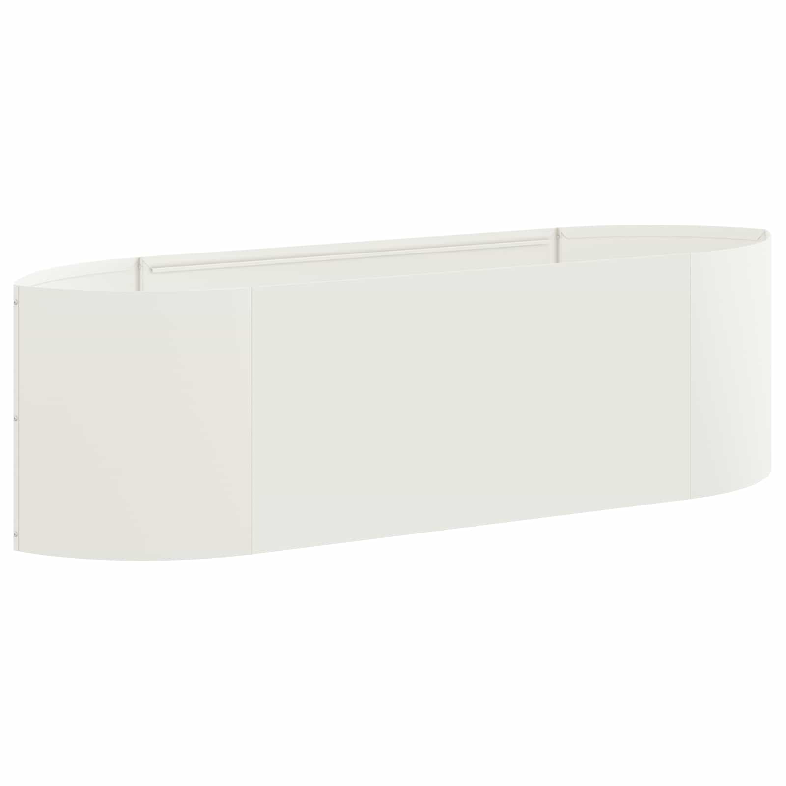 Verhoogd Tuinbed Wit 140 x 40 x 40 cm Staal