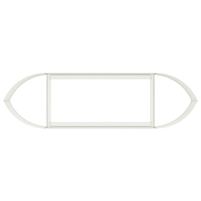 Verhoogd Tuinbed Wit 140 x 40 x 40 cm Staal