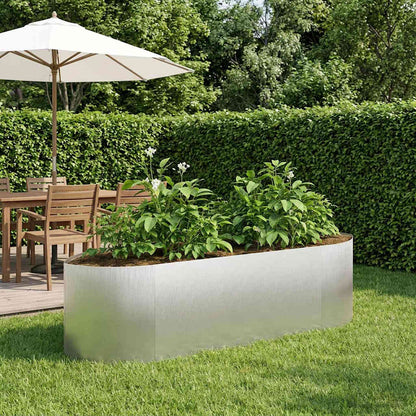 Verhoogd Tuinbed Roestvrij staal 140 x 40 x 40 cm Staal