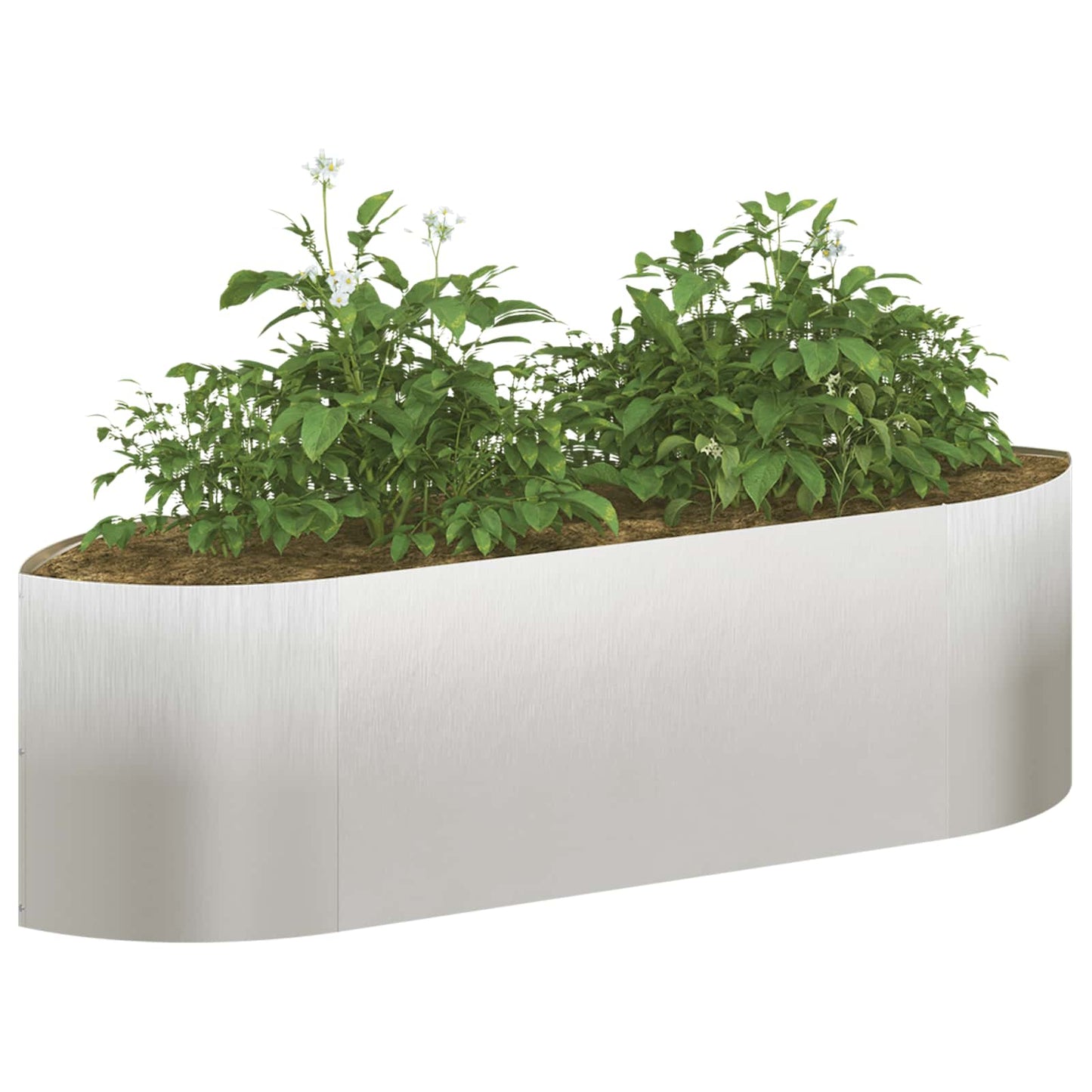Verhoogd Tuinbed Roestvrij staal 140 x 40 x 40 cm Staal