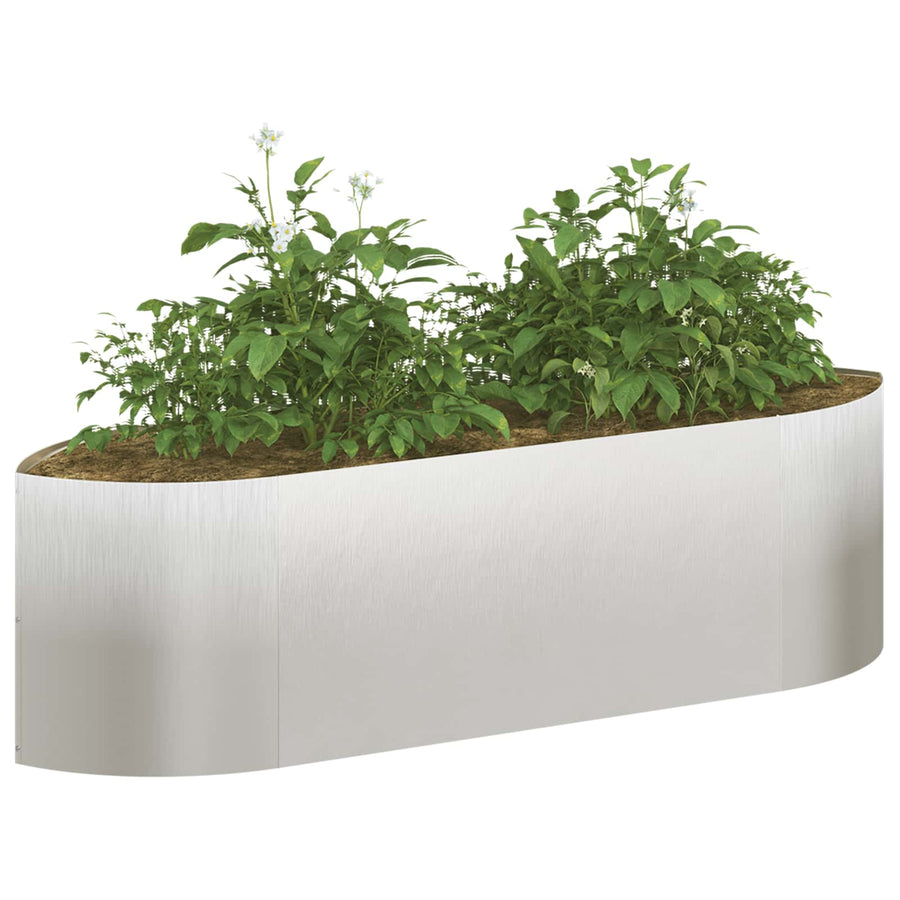 Verhoogd Tuinbed Roestvrij staal 140 x 40 x 40 cm Staal