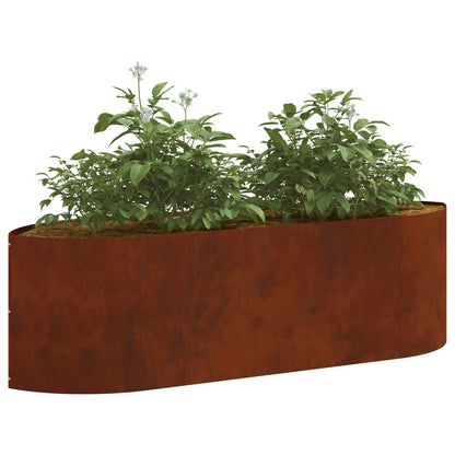 Verhoogd Tuinbed Cortenstaal 140 x 40 x 40 cm Staal