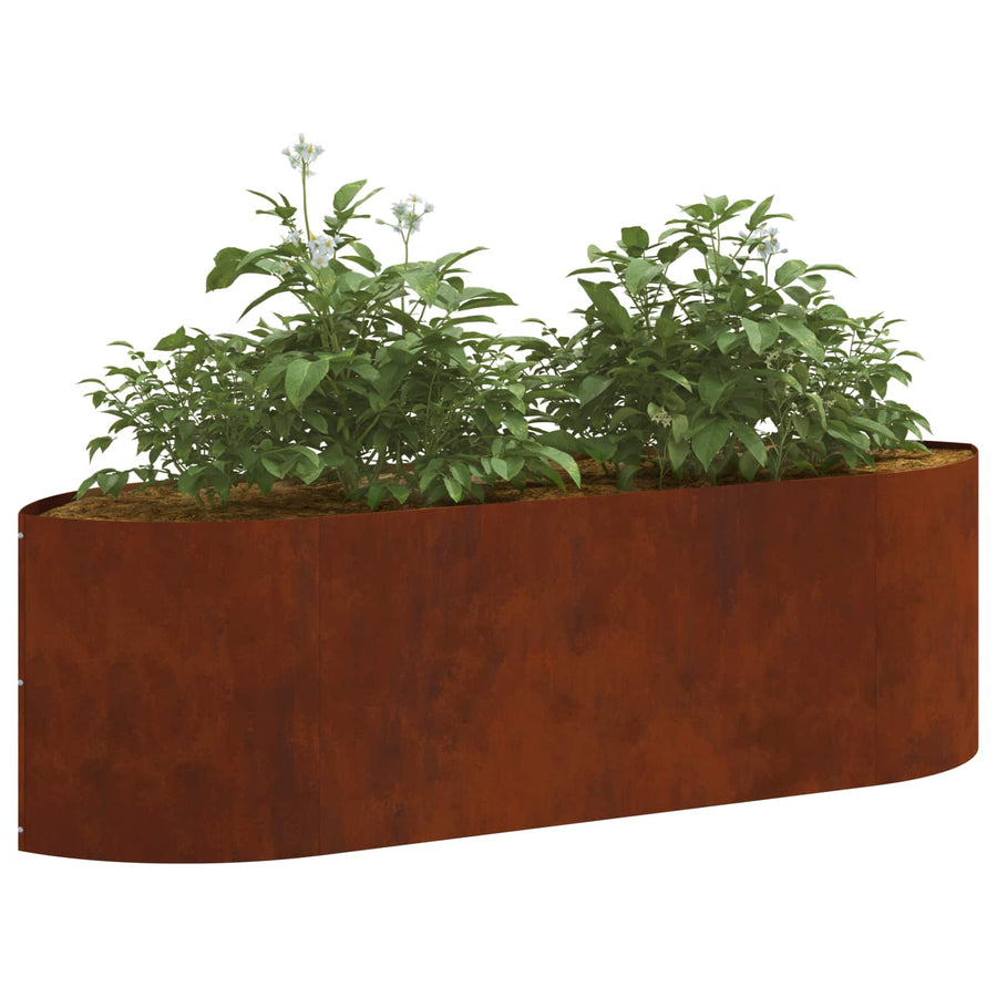 Verhoogd Tuinbed Cortenstaal 140 x 40 x 40 cm Staal