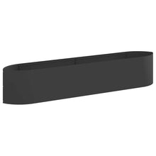 Verhoogd Tuinbed Zwart 220 x 40 x 40 cm Staal