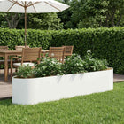 Verhoogd tuinbed 220x40x40 cm staal wit