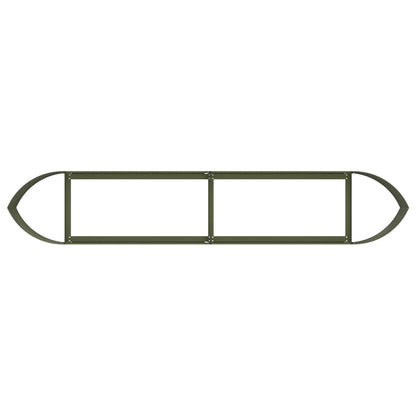 Verhoogd Tuinbed Olijfgroen 220 x 40 x 40 cm Staal