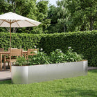 Plantenbak staal 220x40x40 cm roestvrij staal