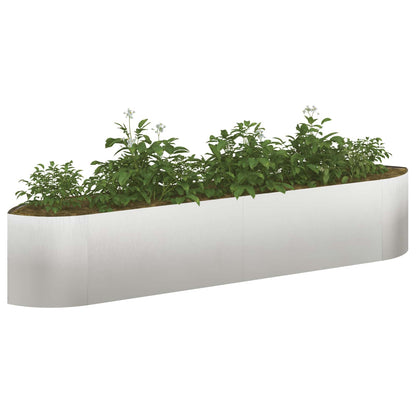 Verhoogd Tuinbed Roestvrij staal 220 x 40 x 40 cm Staal