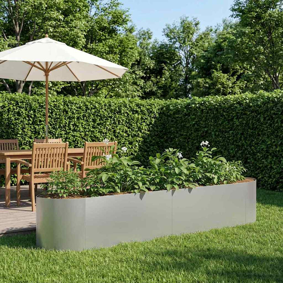 Verhoogd Tuinbed Gegalvaniseerd staal 220 x 40 x 40 cm Staal