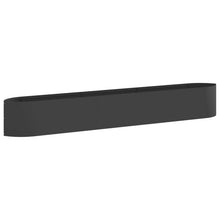 Verhoogd Tuinbed Zwart 300 x 40 x 40 cm Staal