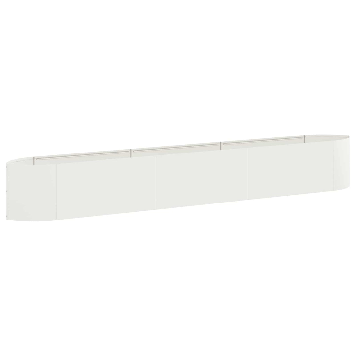 Verhoogd Tuinbed Wit 300 x 40 x 40 cm Staal
