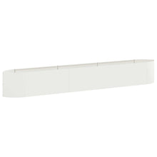Verhoogd Tuinbed Wit 300 x 40 x 40 cm Staal