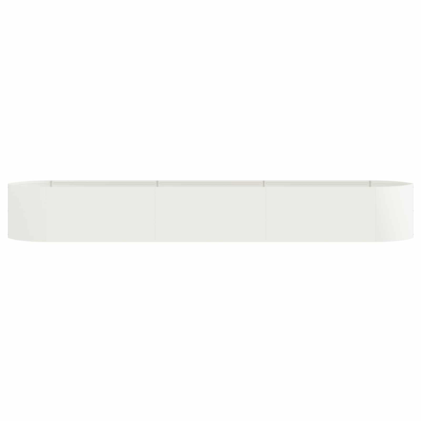 Verhoogd Tuinbed Wit 300 x 40 x 40 cm Staal
