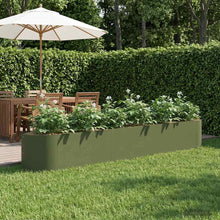 Verhoogd Tuinbed Olijfgroen 300 x 40 x 40 cm Staal