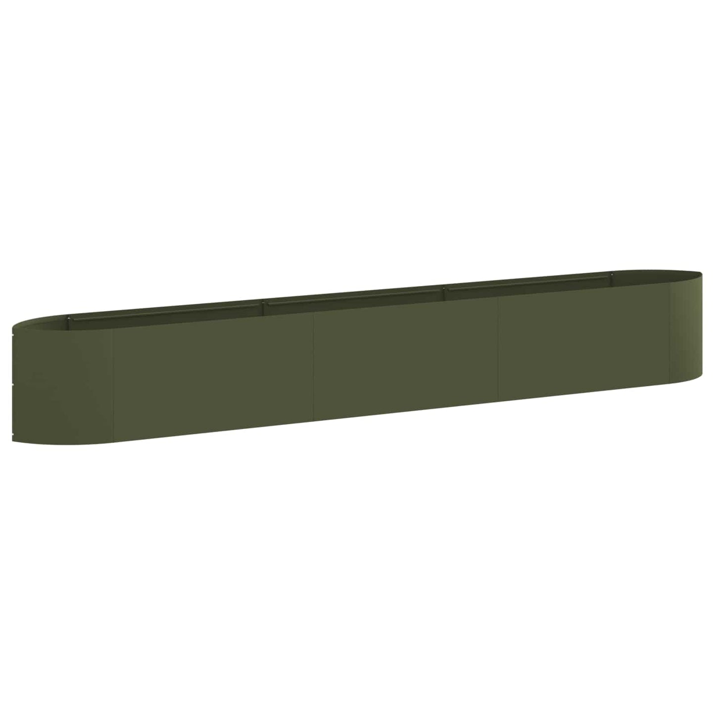 Verhoogd Tuinbed Olijfgroen 300 x 40 x 40 cm Staal