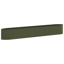 Verhoogd Tuinbed Olijfgroen 300 x 40 x 40 cm Staal