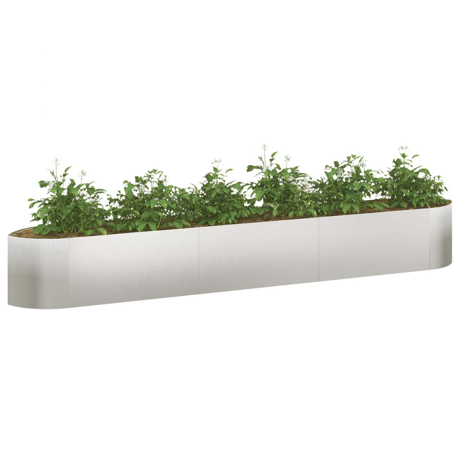 Verhoogd Tuinbed Roestvrij staal 300 x 40 x 40 cm Staal