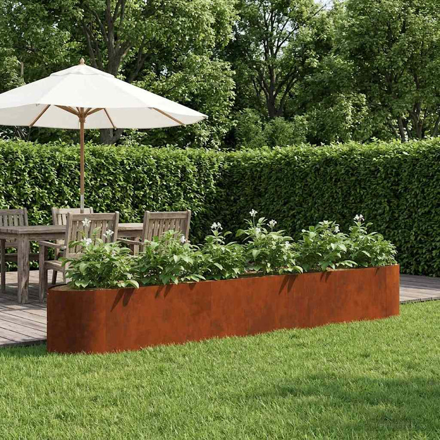 Verhoogd Tuinbed Cortenstaal 300 x 40 x 40 cm Staal