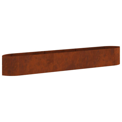 Verhoogd Tuinbed Cortenstaal 300 x 40 x 40 cm Staal