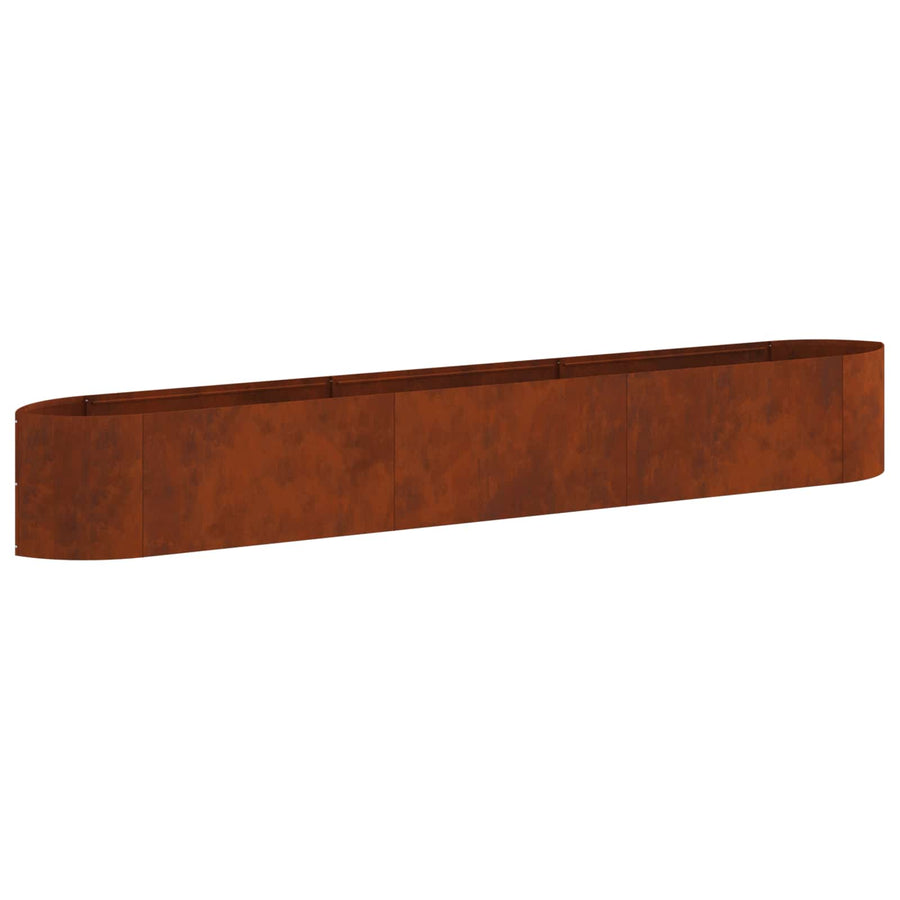 Verhoogd Tuinbed Cortenstaal 300 x 40 x 40 cm Staal