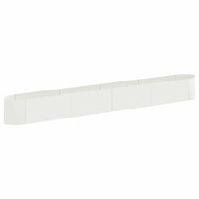 Verhoogd Tuinbed Wit 380 x 40 x 40 cm Staal