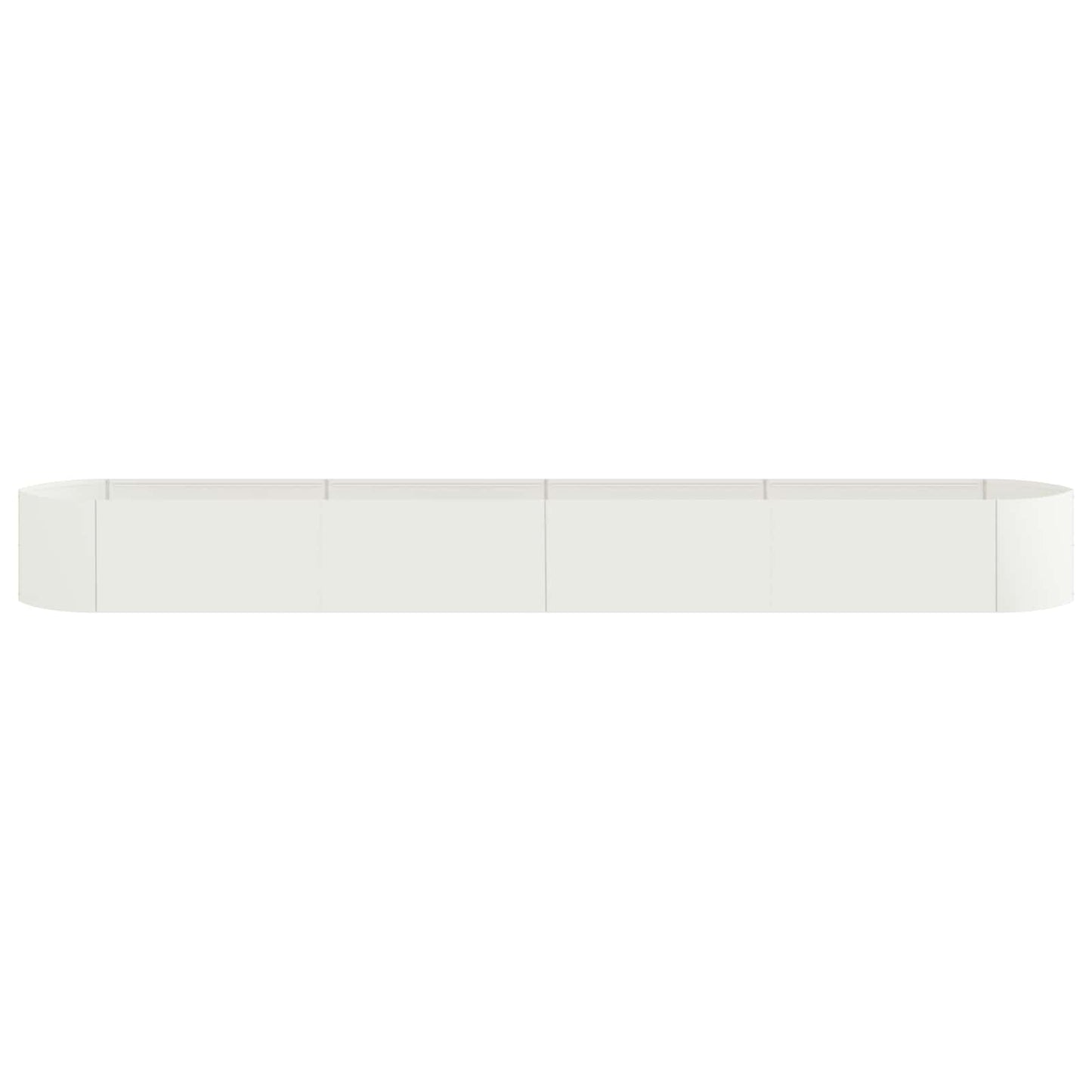 Verhoogd Tuinbed Wit 380 x 40 x 40 cm Staal
